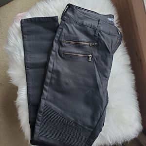 Fuax Leather motorcycle Pants